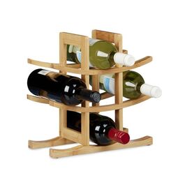 Bamboo Wine Rack for 9 Bottles