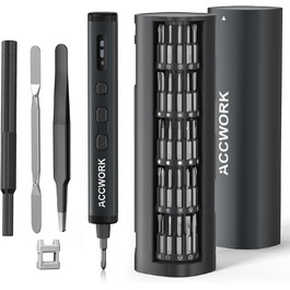 Електрична викрутка 78 в 1 з LED екраном та 72 бітами S2 для ремонту ноутбуків, окулярів, годинників