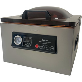 Професійний вакуумний пакувальник Maxxo VM Profi з подвійною зварювальною лінією, 20 л/хв, вакуумний насос 900 мбар, для харчових продуктів, з нержавіючої сталі (Kammervakuumіer VM ChamberLine 90 Gastro)