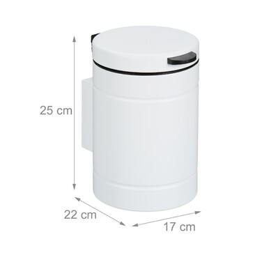 Relaxdays Cosmetic Containers Wall Mount 3 Liter