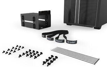 be quiet! Pure Base 500DX Black - корпус ПК з 3 вентиляторами Pure Wings 2, ARGB підсвічуванням, підтримка радіаторів до 360 мм, скло