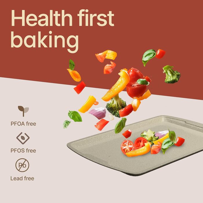 Набір для випічки Bakken Swiss 6 шт. - Антипригарні форми для випічки з вуглецевої сталі з білим мармуровим покриттям