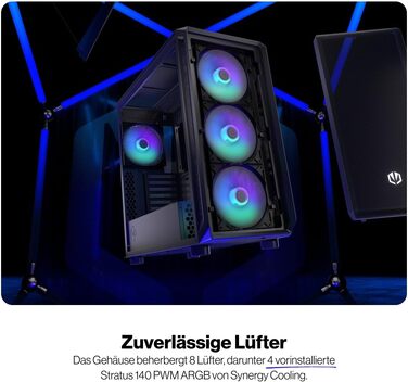 Корпус для ПК ENDORFY Arx 700 ARGB, ATX, загартоване скло, підсвітка ARGB