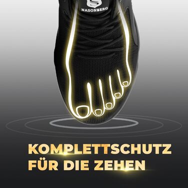 Робочі черевики з металевим носком: чоловічі та жіночі, легкі, дихаючі, розміри 37-48 EU