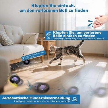 Інтерактивне іграшкове м'ячик для котів з лабіринтом та пір'ям, автоматичне ігровий набір, мисливська іграшка для котів, подарунок для кота