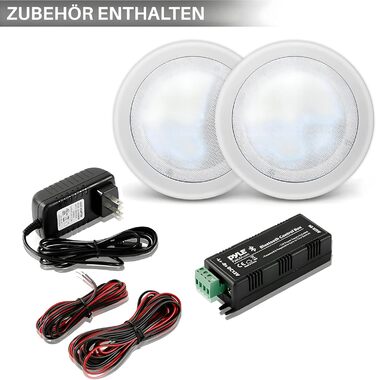 Вбудовані Bluetooth-колонки Pyle 200Вт, 16,5 см, для стелі, стін, домашнього кінотеатру, офісу, плоскі круглі, стереосистема