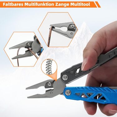 Мультитул Rollgabelschlüssel 18 в 1: преміум-мультитул з титанової сталі для чоловіків, кемпінгу, відпочинку на природі та надзвичайних ситуацій