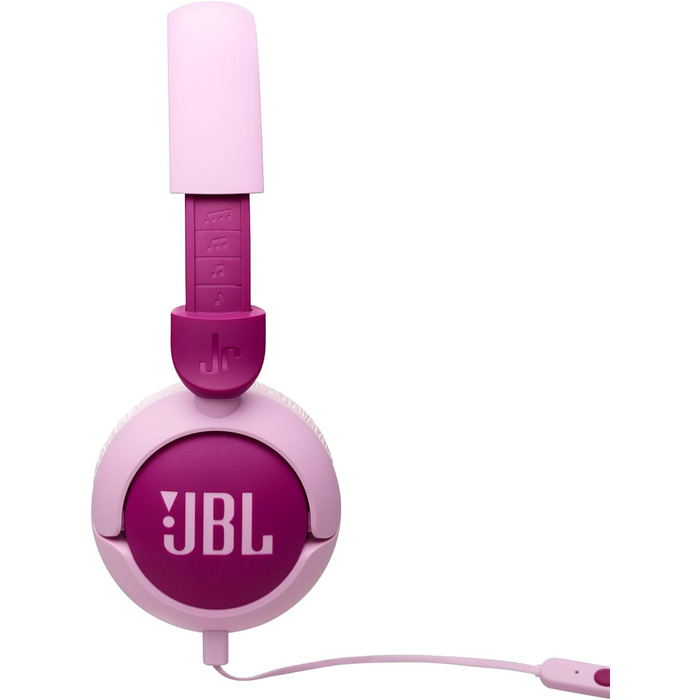 Навушники JBL Junior 320 для дітей з мікрофоном, кабель, безпечний звук, блакитний (фіолетовий)