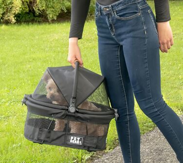 Переноска для тварин Pet Gear View 360: безпечна переноска та автокрісло для собак та котів (15 дюймів, чорний)