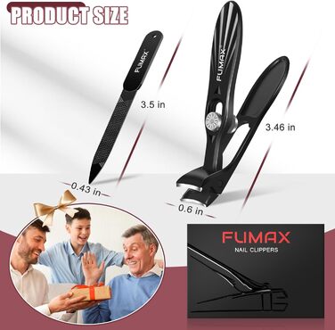 Кусачки для нігтів Nagel для літніх людей та чоловіків з товстими нігтями, професійні кусачки з широким отвором та похилою гострою бритвою, подарунок