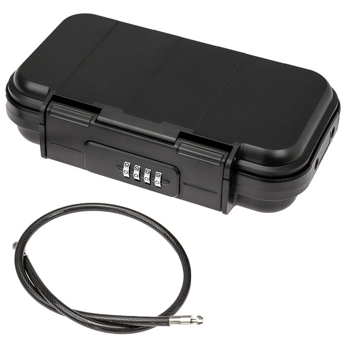 Портативний сейф HMF 318-02 з кодовим замком, вологостійкий міні-сейф з мотузкою, 23,5 x 14,5 x 5,8 см