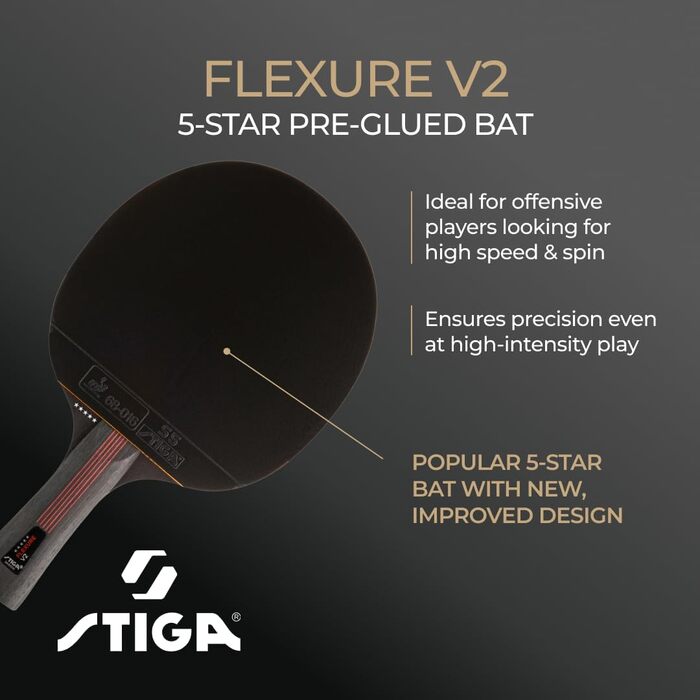 Тенісний стіл STIGA Flexure V2 – професійний, ITTF, для атакуючих гравців