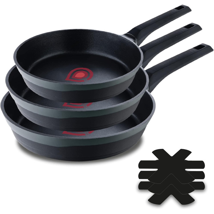 Каструля MasterPRO Gastro Reeco 16/8 см з кришкою, Heatdot, з переробленого алюмінію з антипригарним покриттям, Soft Touch ручка, для всіх типів плит