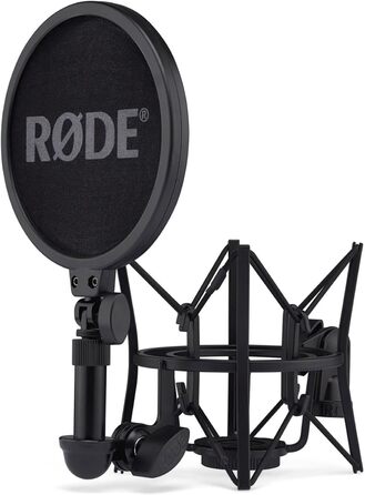 Rode NT1 Signature Black – студійний мікрофон-конденсатор + стійка для мікрофона keepdrum чорного кольору
