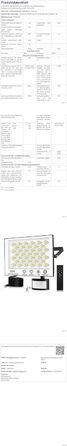 Viugreum LED Floodlight with Motion Sensor 20000lm Outdoor IP66 Waterproof Spotlight 6500K Cold White Outdoor Light Floodlight for Garden (100w, 1PCS)