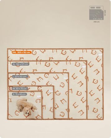 Водонепроникна ковдра для собак Feandrea, Sherpa Fleece, 152x127 см, XL, для собак та котів, захист дивану, машинне прання, бежевий, XXXL (229x203 см)