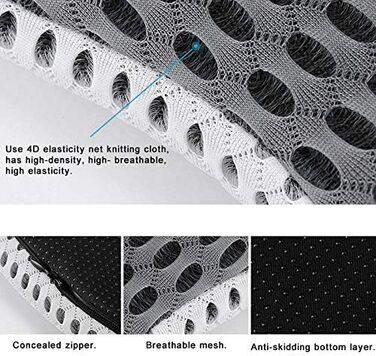 Wlauqueta Auto Truck Wedge Seat Cushion for Pressure Relief, Pain Reduction, Shock Absorption, Orthopedic Ergonomic Support, Memory Foam