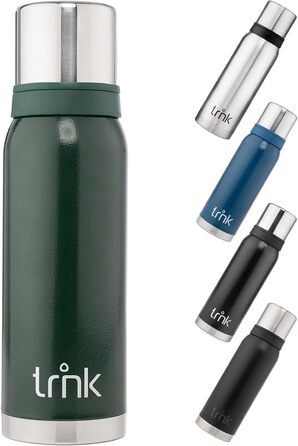 Термос Outdoor Arktis 2 - 1200 мл, нержавіюча сталь, BPA-free, 32 год, 2 стаканчики, для активного відпочинку, зелений