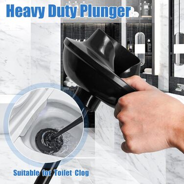 Набір для чищення унітазу JEHONN з щіткою, ерготичним тримачем та прихованим пінцетом, міцний, для ванної, умивальника