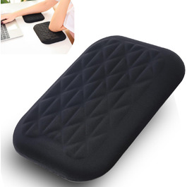 Підставка для зап'ястя та ліктя Ergonomische LargeLeaf з Memory Foam для столу, чорна, 20*14 см