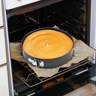 Набір форм для випічки (6 шт.) - круглі, знімний дно, антипригарне покриття, для тортів та пирогів