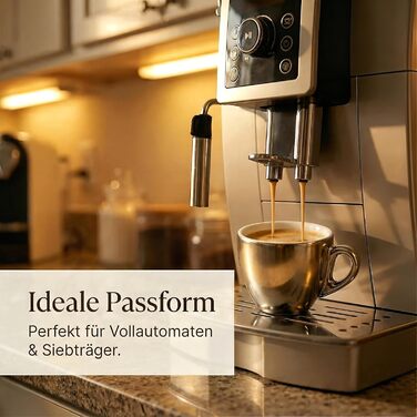 Набір з 6 еспресо-чашок з срібно-хромовим покриттям, італійський стиль, товсті стінки, важкі, 60 мл - подарунковий набір