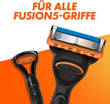 Смінні леза для чоловічої бритви Gillette Fusion 5 Power, 8 шт, помаранчеві