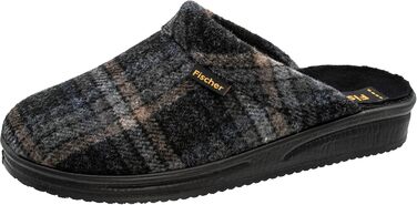 Домашні тапочки чоловічі Fischer Karomuster 204602 (41 EU, сірий)