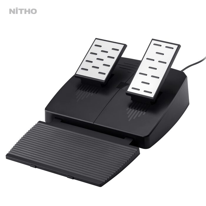 NITHO Drive Pro ONE: Ігровий кермо NITHO з педалями та перемикачем передач для PS4, PC, Xbox One, Xbox Series X|S та Switch. 270 градусів, Zero Dead Zone.