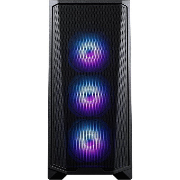 Корпус Phanteks Eclipse G370A чорного кольору | Midi-Tower з темперованим склом та сітчастою передньою панеллю, підтримка радіатора 360мм, сумісний з SSI-EEB, з 3x 120мм ARGB вентиляторами