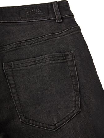 Джинси жіночі Only широкі штанини, Bootcut, середньої посадки, еластичні, блакитні/чорні (S-XXL, 30-32L)