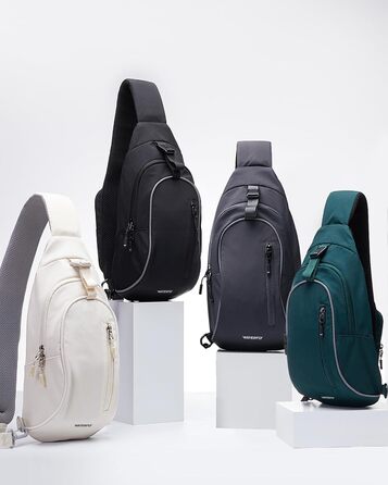 Чоловіча/Жіноча сумка через плече Waterfly - Messenger Bag Crossbody для спорту, подорожей, велоїзди та туризму (Чорна)