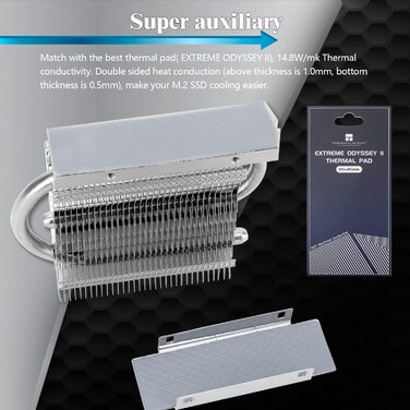 Радіатор охолодження SSD Thermalright HR-09 2280 PRO для M.2 SSD комп'ютерів