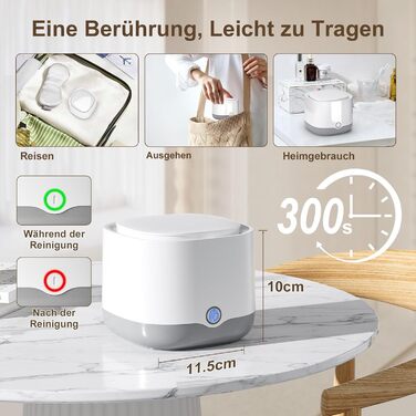 Ультразвуковий очищувач для зубних кап, брекетів та ювелірних виробів UV 45000Hz 24W - Dental Pod