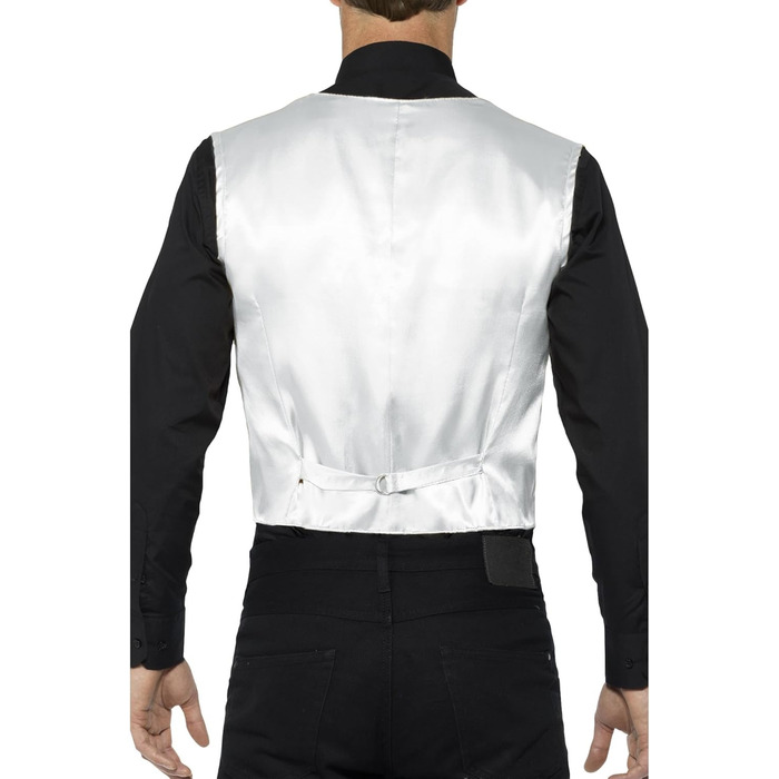 Срібна жилетка з паєтками Smiffys для Хелловіну, розмір M (обхват грудей 38-40)