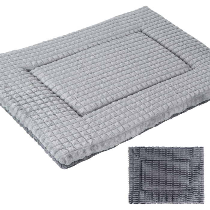 Лежанка для собак IEUUMLER, м'яка та тепла, з memory foam, 90x70 см (Сірий)