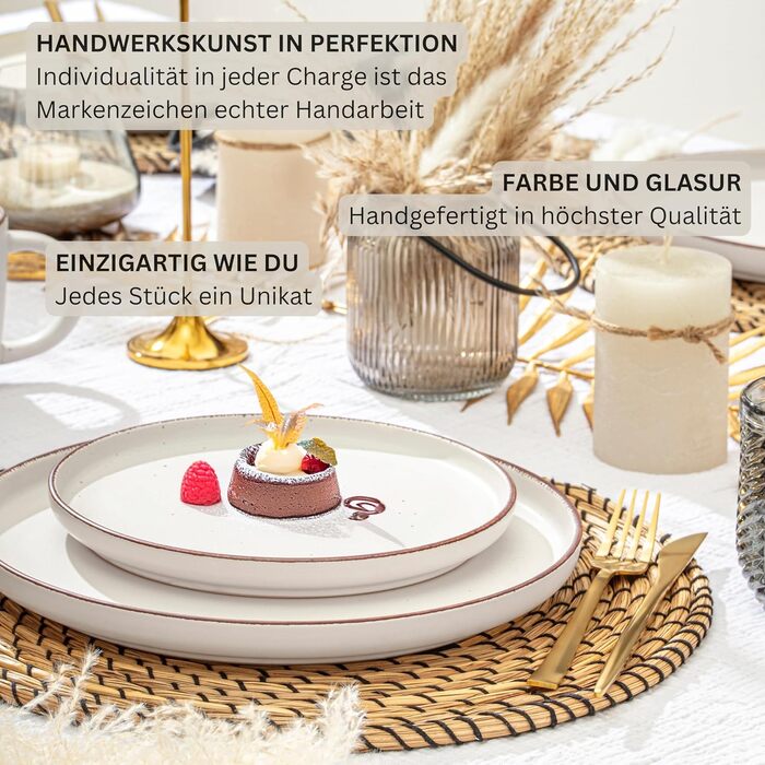 Набір тарілок/мисок Sänger Steingut 4 шт. (фіолетовий), 700 мл, для мюслі, десертів, мийок в посудомийній машині