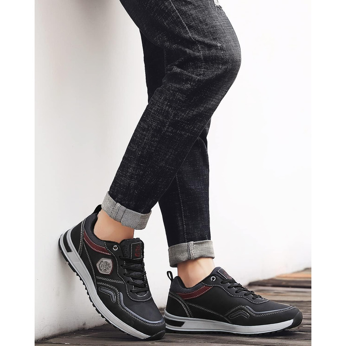 ARRIGO BELLO Кросівки чоловічі спортивні для ходьби та відпочинку, розмір 41-46, чорний