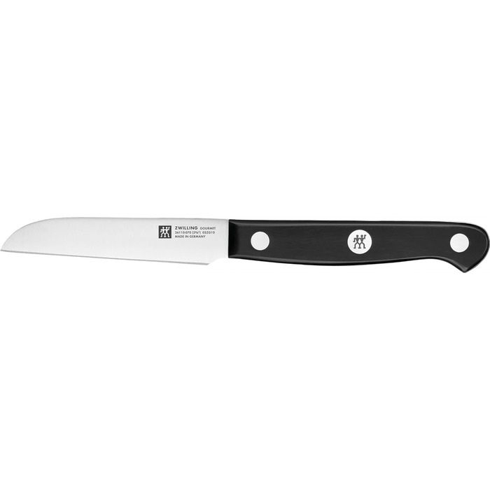 Ніж для овочів ZWILLING Gourmet, 8 см, нержавіюча сталь, ергономічна пластикова ручка, чорний, вироблено в Німеччині