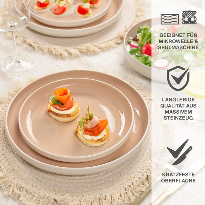 Набір кавових чашок Moritz & Moritz CAVO, 6 шт., 500 мл, з високоякісної кераміки, стильний дизайн з ручкою