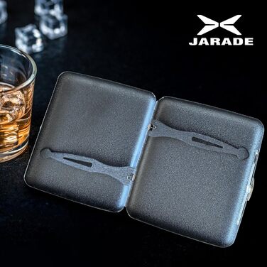 Металеве тютюнопакувальник для 20 цигарок, чорний матовий (2 шт.)