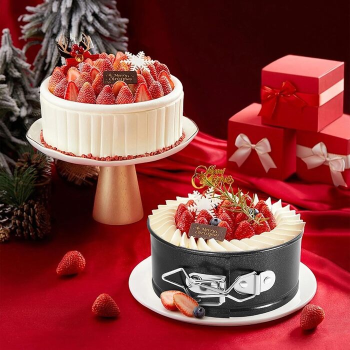 Набір форм для випічки 8 шт. 14 см, круглі міні-форми, антипригарні, знімний дно, для пирогів, кексів, піци, кішів