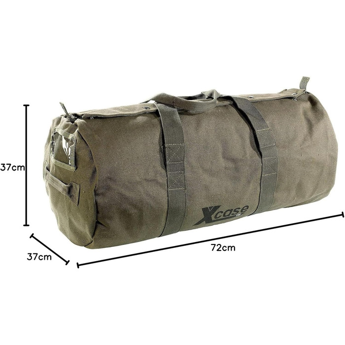 Canvas Sport Bag: Canvas sports and travel bag with carry handle, 70 liters (travel bag, duffel bag with shoulder strap, canvas)