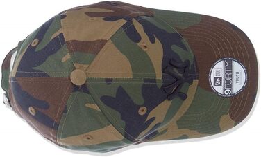 Кепка New Era New York Yankees MLB League Essential Woodland Camo 9Forty Adjustable для дітей 6-12 років, зелена