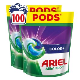 Капсули для прання кольорових речей Ariel Color+, 100 шт