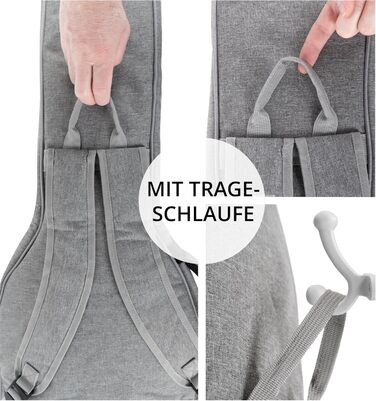 Шейман WGB-115 GY Преміум-лайн Гітара Вестерн - Водовідштовхуючий мішок Gigbag для гітари з міцним матеріалом та регульованими ременями