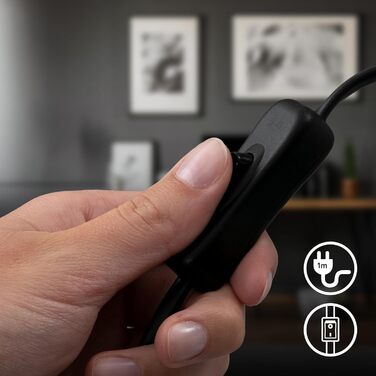 BRILONER Настільна лампа міні, ретро, вінтаж, кераміка, антрацит. Настільна лампа для спальні, кабінету, вітальні. E27, 10W, 10x9 см