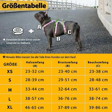 Шлейка для собак Huntboo, безпечна та витривала, з світловідбиваючими елементами та м'якою ручкою, регульована жилетка для маленьких собак, для прогулянок та тренувань (Рожева, S)