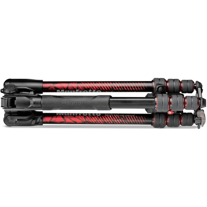 Алюмінієвий штатив Manfrotto Advanced Tripod з кулястою головкою (Twist Locks, червоний)