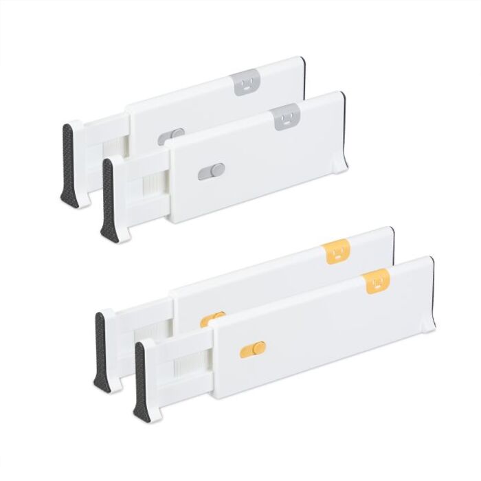 Relaxdays 4-piece Drawer Divider Set